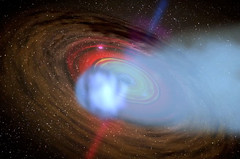 Comet-shaped cloud eclipsing an AGN black hole