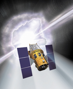 An artists rendition of the Swift satellite