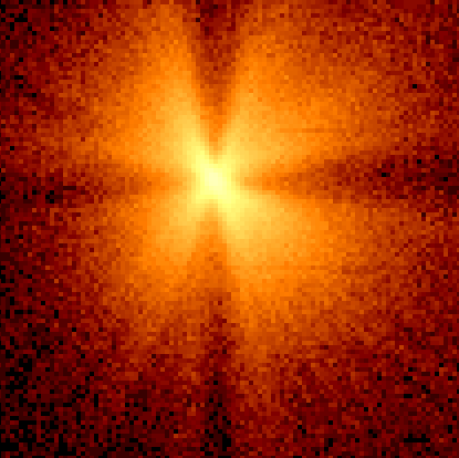 The ASCA Solid-state Imaging Spectrometer image of pulsar EXO2030+375