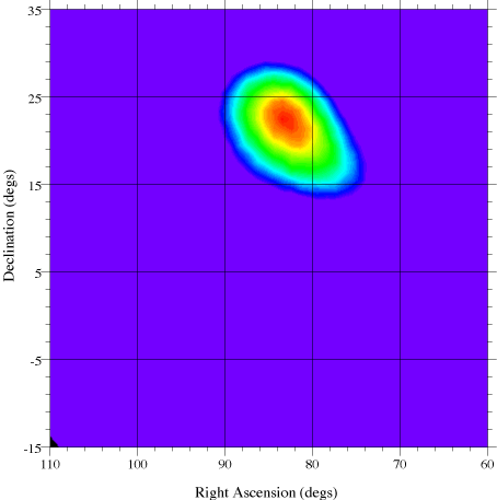 Neutron Image of June 15, 1991 Solar Flare