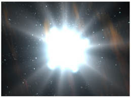 Gamma-Ray Pulsar, with gamma-ray beam pointed toward earth