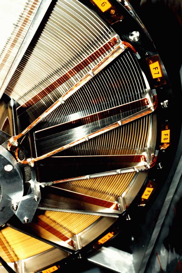 Close up of the XMM-Newton X-ray mirror assembly