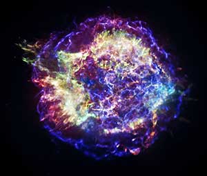 Chandra image of supernova remnant Cassiopeia A